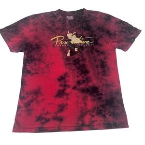 Primitive Naruto Shippuden Tie Dye Tee Mens L Red Black Anime Skate Streetwear